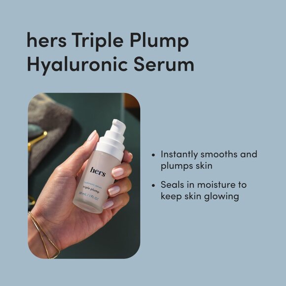 Hers Hyaluronic Serum Triple Plump 1FL OZ - Picture 2 of 3